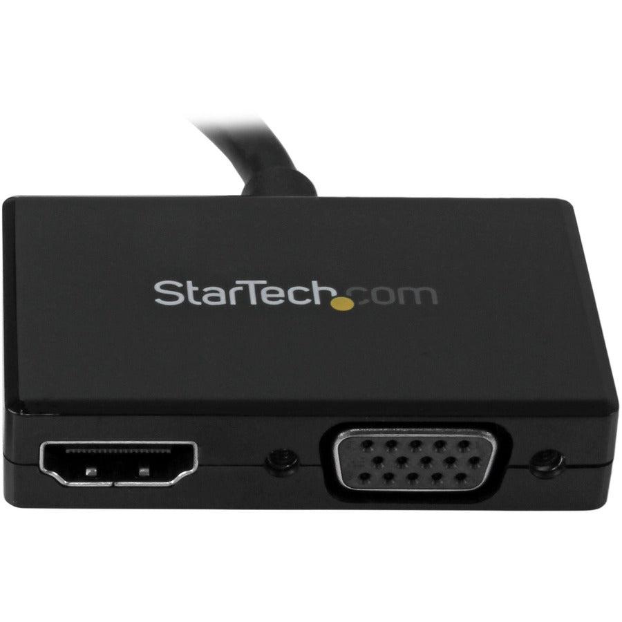 Startech.Com Travel A/V Adapter: 2-In-1 Displayport To Hdmi Or Vga