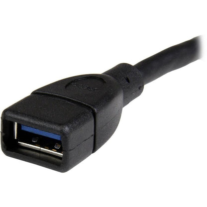 Startech.Com Usb 3.0 A-To-A Extension Cable - 6 In, Black