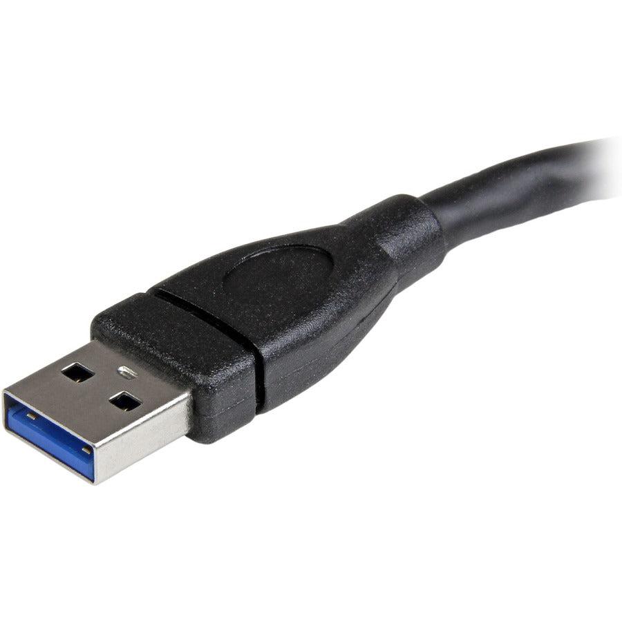 Startech.Com Usb 3.0 A-To-A Extension Cable - 6 In, Black