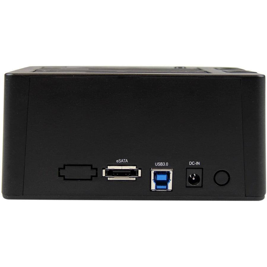 Startech.Com Usb 3.0 / Esata Dual Hard Drive Docking Station With Uasp For 2.5/3.5In Sata Ssd / Hdd  Sata 6 Gbps