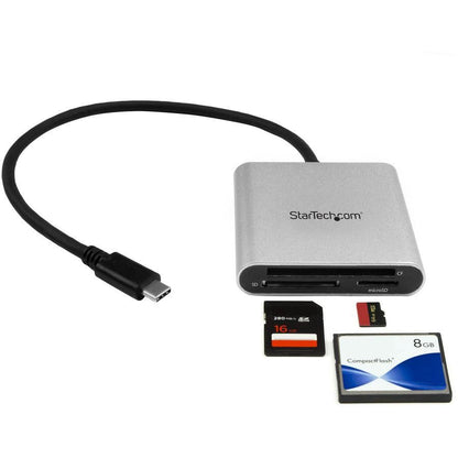 Startech.Com Usb 3.0 Flash Memory Multi-Card Reader / Writer With Usb-C - Sd, Microsd, Compactflash
