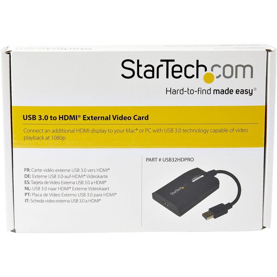 Startech.Com Usb 3.0 To Hdmi Adapter - Displaylink Certified - 1080P (1920X1200) - Usb Type-A To