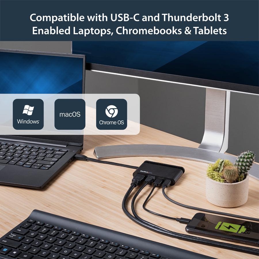 Startech.Com Usb C Multiport Adapter - Portable Usb-C Dock With 4K Hdmi - 100W Pd 3.0