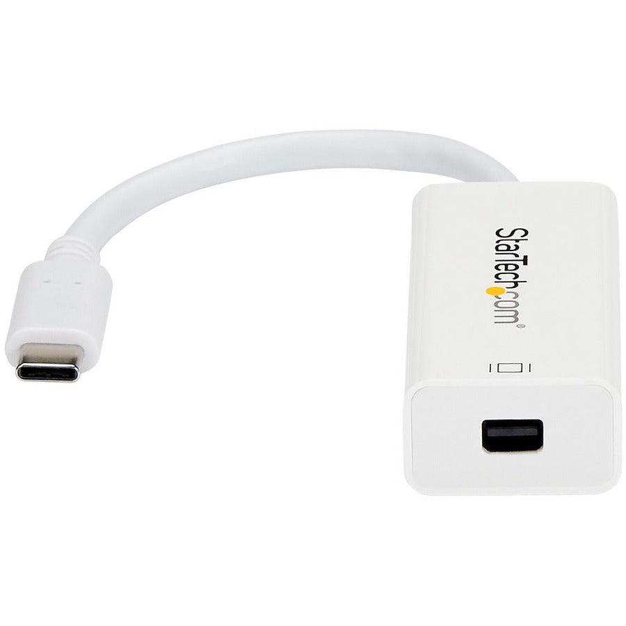 Startech.Com Usb-C To Mini Displayport Adapter - 4K 60Hz - White
