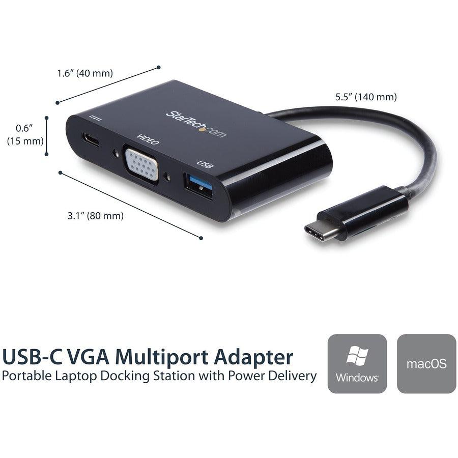 StarTech.com Adaptateur Multiport USB C, Station d'Accueil USB-C