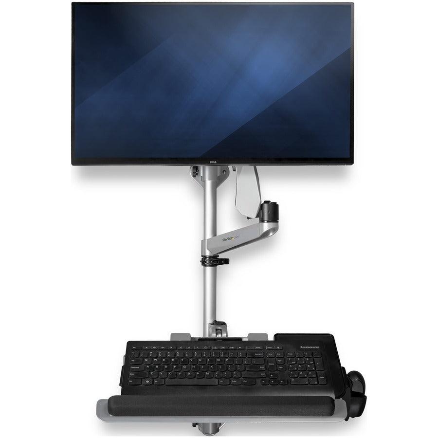Startech.Com Wall Mount Workstation - Articulating Standing Desk W/ Ergonomic Height Adjustable