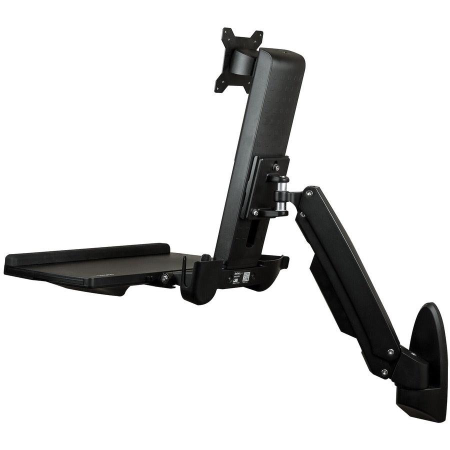 Startech.Com Wall-Mounted Sit-Stand Desk - Single Monitor