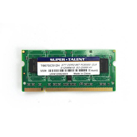 Super Talent Ddr2-667 Sodimm 512Mb/64Mx8 Hynix Chip Notebook Memory
