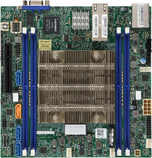 Supermicro Mbd-X11Sdv-12C-Tln2F-O Motherboard System On Chip Mini-Itx