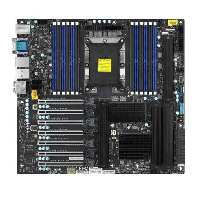 Supermicro Mbd-X11Spa-T-O Single Lga3647/ Intel C621/ Ddr4/ 8 Sata3/6Gbe Motherboard