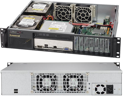 Supermicro Superchassis 523L-505B 2U Black 500 W