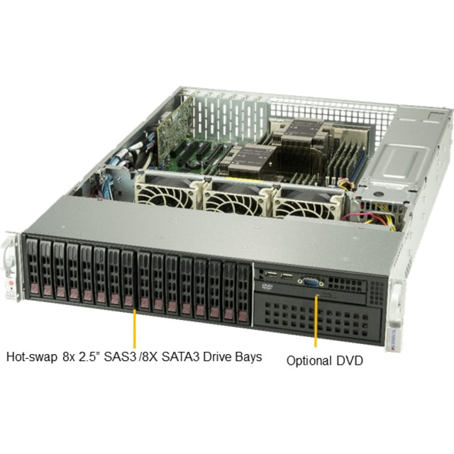 Supermicro Sys-2029P-C1Rt Server Barebone Intel C622 Lga 3647 (Socket P) Rack (2U) Black
