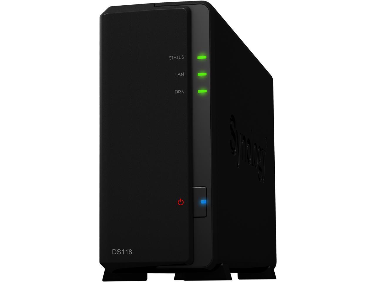 Synology Diskstation Ds118 1-Bay Desktop Nas For Home & Soho