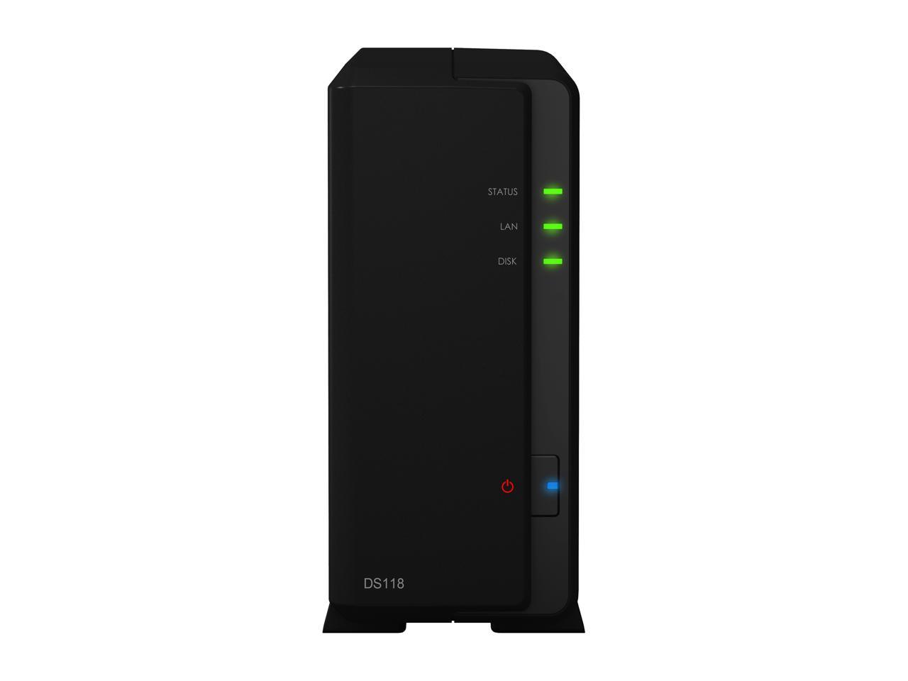 Synology Diskstation Ds118 1-Bay Desktop Nas For Home & Soho