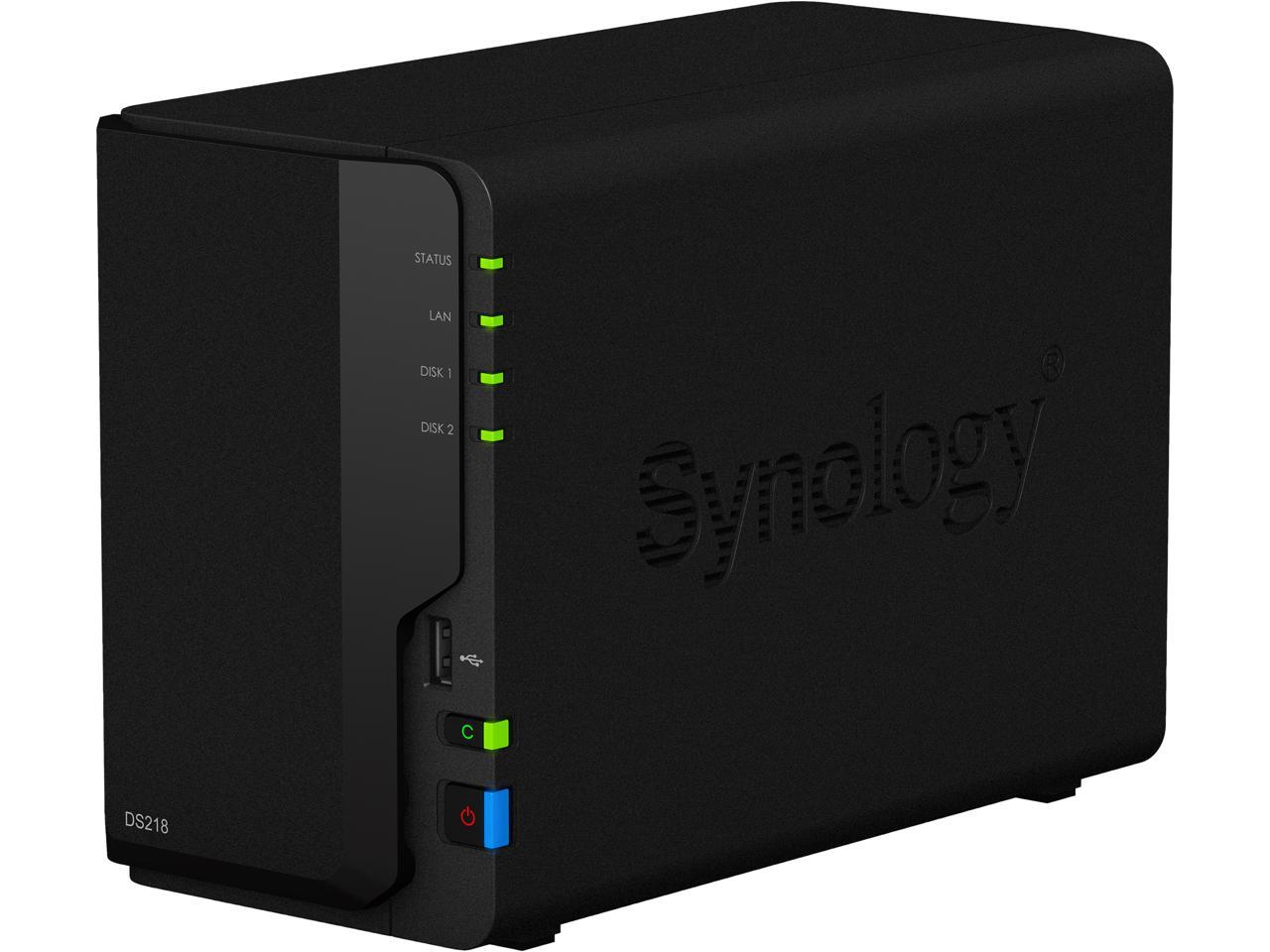 Synology Diskstation Ds218 2-Bay Desktop Nas For Home & Soho