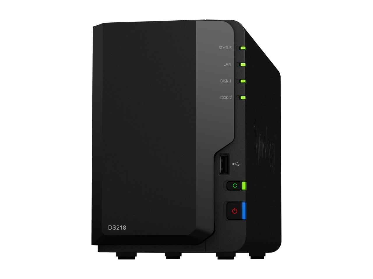 Synology Diskstation Ds218 2-Bay Desktop Nas For Home & Soho