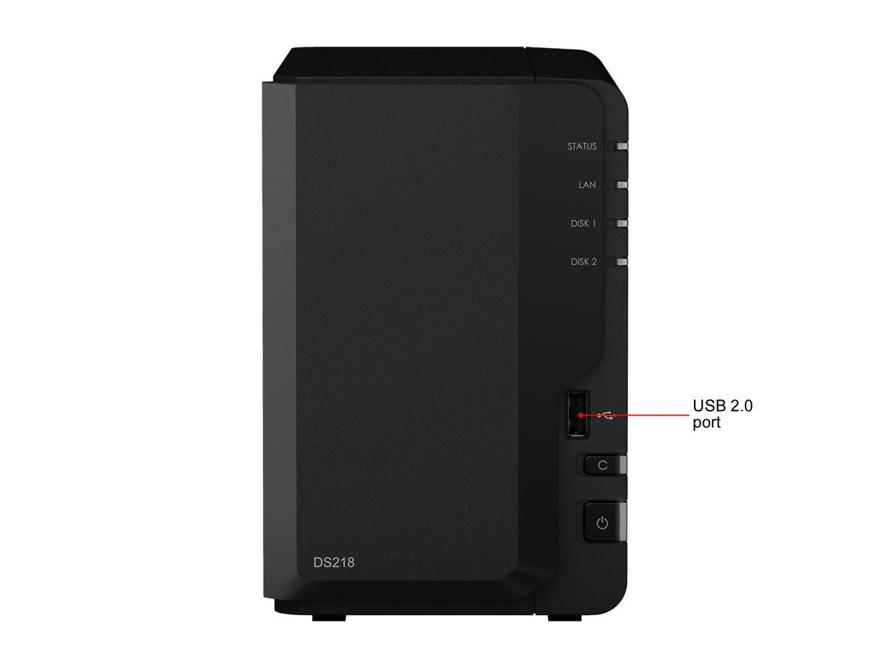 Synology Diskstation Ds218 2-Bay Desktop Nas For Home & Soho