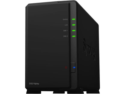 Synology Diskstation Ds218Play 2-Bay Desktop Nas For Home & Soho