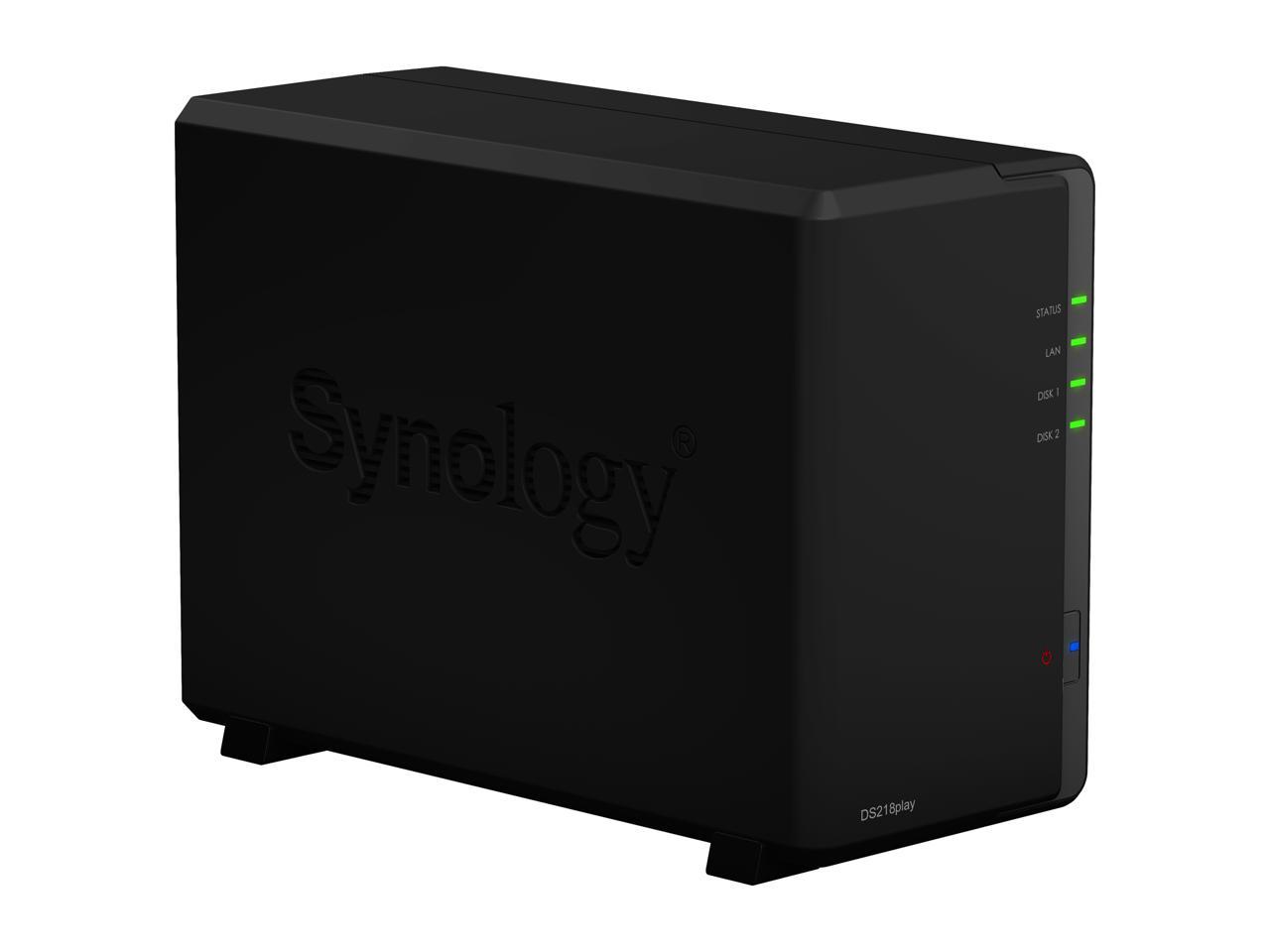 Synology Diskstation Ds218Play 2-Bay Desktop Nas For Home & Soho