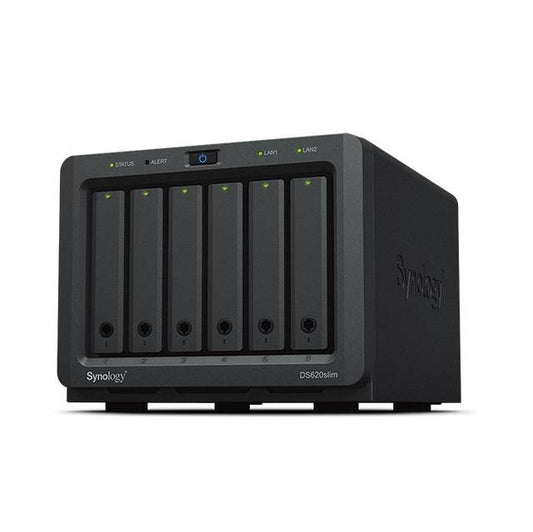 Synology Diskstation Ds620Slim 6-Bay 2.5'' Nas (Secure Digital Content With A Modern Look)