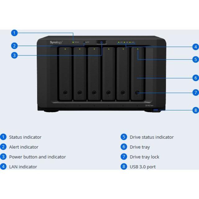 Synology Diskstation Ds1621Xs+ 6-Bay Desktop Nas For Smb