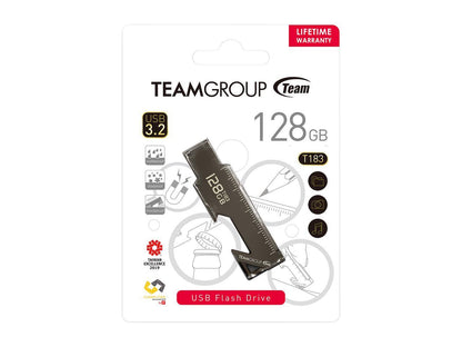 Team 128Gb T183 Usb 3.2 Gen 1 Flash Drive, Speed Up To 90Mb/S (Tt1833128Gf01)