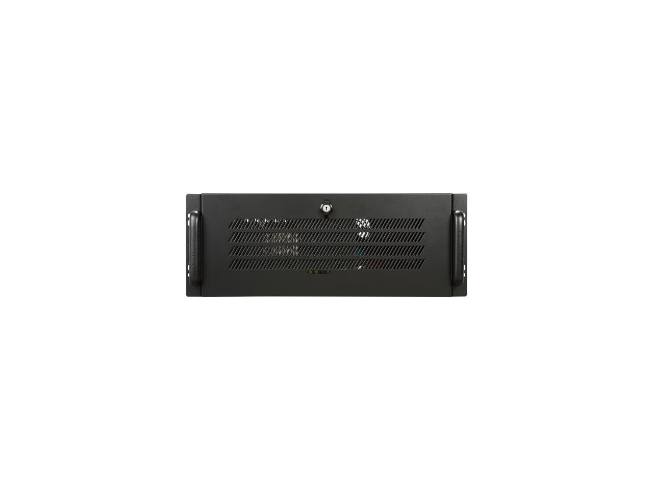 Topower Tp-4055-600W Black Steel 4U Rackmount Server Case W/ 600W Power Supply 8 External 5.25" Drive Bays