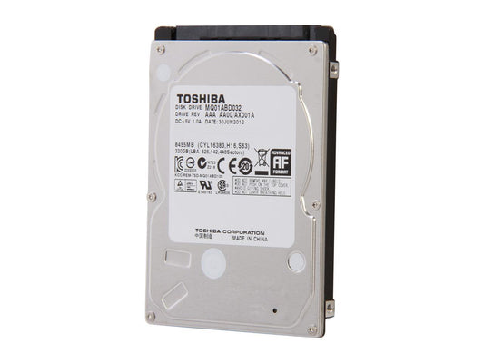 Toshiba Mq01Abd032 320Gb 5400 Rpm 8Mb Cache Sata 3.0Gb/S 2.5" Internal Notebook Hard Drive Bare Drive