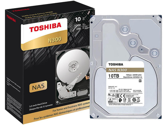Toshiba N300 Hdwg11Axzsta 10Tb 7200 Rpm 256Mb Cache Sata 6.0Gb/S 3.5" Internal Hard Drive
