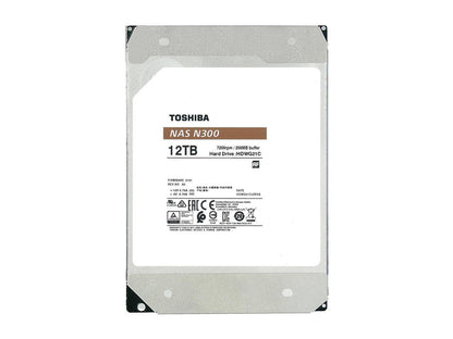 Toshiba N300 Hdwg21Cxzsta 12Tb 7200 Rpm 256Mb Cache Sata 6.0Gb/S 3.5" Internal Hard Drive