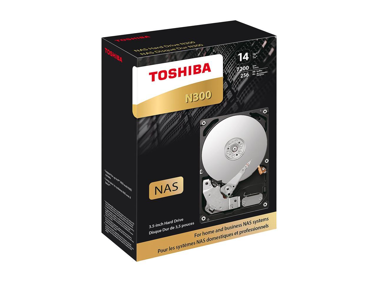 Toshiba N300 Hdwg21Exzsta 14Tb 7200 Rpm 256Mb Cache Sata 6.0Gb/S 3.5" Internal Hard Drive