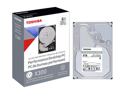 Toshiba X300 Hdwr160Xzsta 6Tb 7200 Rpm 256Mb Cache Sata 6.0Gb/S 3.5" Desktop Internal Hard Drive Retail Packaging