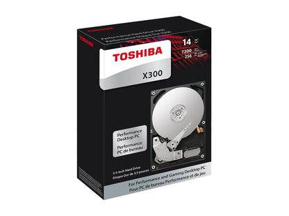 Toshiba X300 Hdwr21Exzsta 14Tb 7200 Rpm 256Mb Cache Sata 6.0Gb/S 3.5" Internal Hard Drive