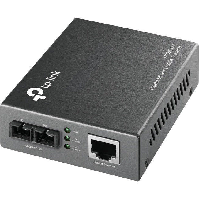 Tp-Link Mc200Cm - Gigabit Sfp To Rj45 Fiber Media Converter - Black