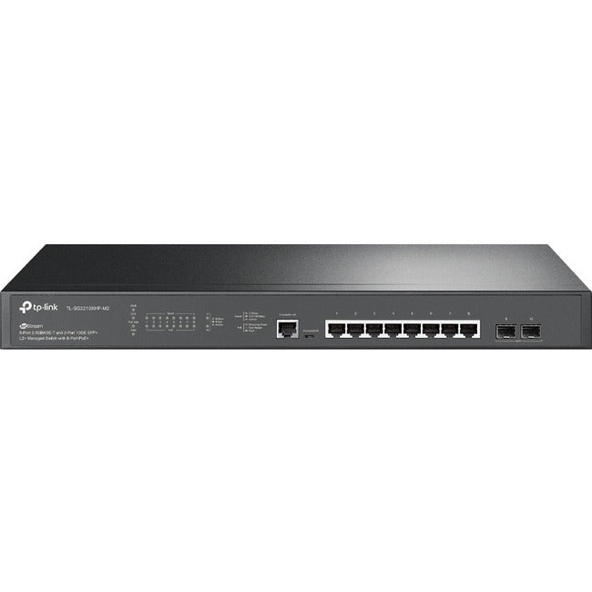 Tp-Link Tl-Sg3210Xhp-M2 - Jetstream 8-Port Multi-Gigabit L2+ Managed Poe Switch - Limited Lifetime Warranty