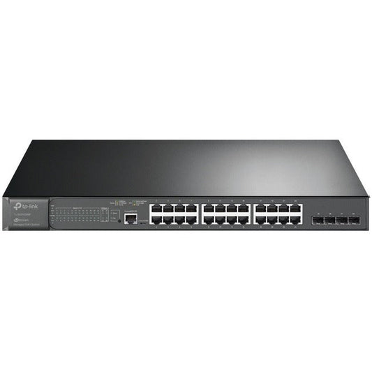 Tp-Link Tl-Sg3428Mp - Jetstream&Trade; 28-Port Gigabit L2+ Managed Switch With 24-Port Poe+ - Limited Lifetime Warranty