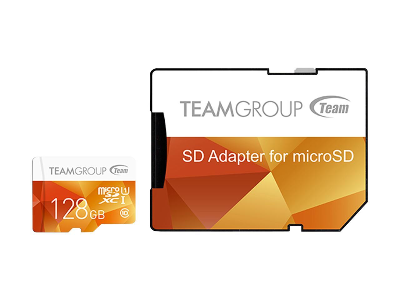 Team Group 512Gb Color Microsdxc Uhs-I/U1 Class 10 Memory Card With Adapter, Speed Up To 80Mb/S (Tcusdx512Guhs54)
