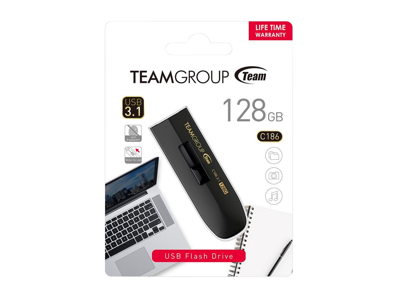 Team Group 64Gb C186 Usb 3.1 Flash Drive (Tc186364Gb01)