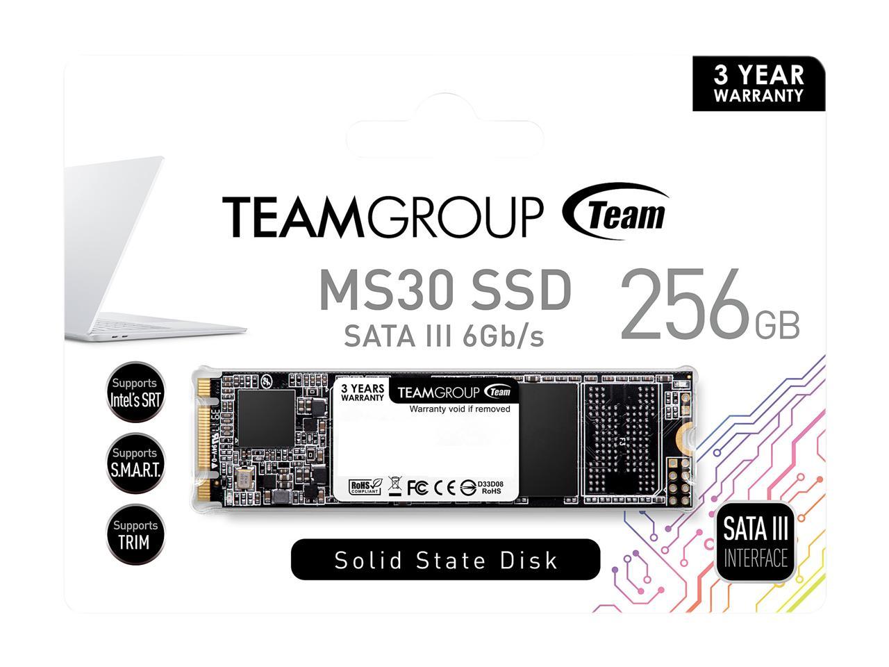 Team Group Ms30 M.2 2280 256Gb Sata Iii Tlc Internal Solid State Drive (Ssd) Tm8Ps7256G0C101