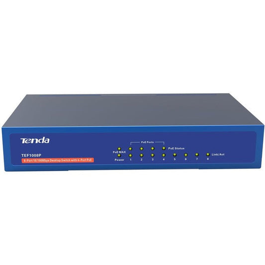 Tenda Tef1008P 8-Port 10/100 Mbps Unmanaged Switch