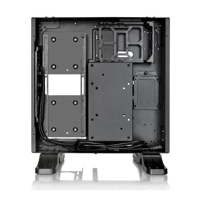 Thermaltake Core P1 Tg Mini Itx Ca-1H9-00T1Wn-00 No Power Supply Mini-Itx Case (Black)