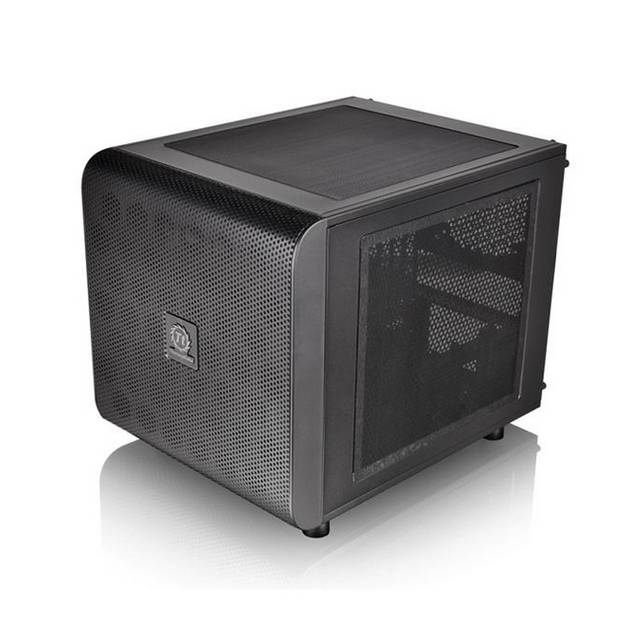 Thermaltake Core V21 Ca-1D5-00S1Wn-00 No Power Supply Microatx Cube Case (Black)