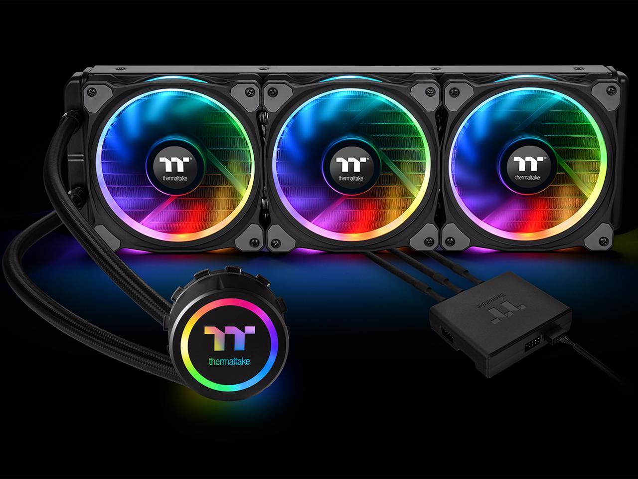 Thermaltake Floe Aio Triple Riing Rgb 360 Tt Premium Edition Pwm Am4 Lga2066 Ready Liquid Cooling