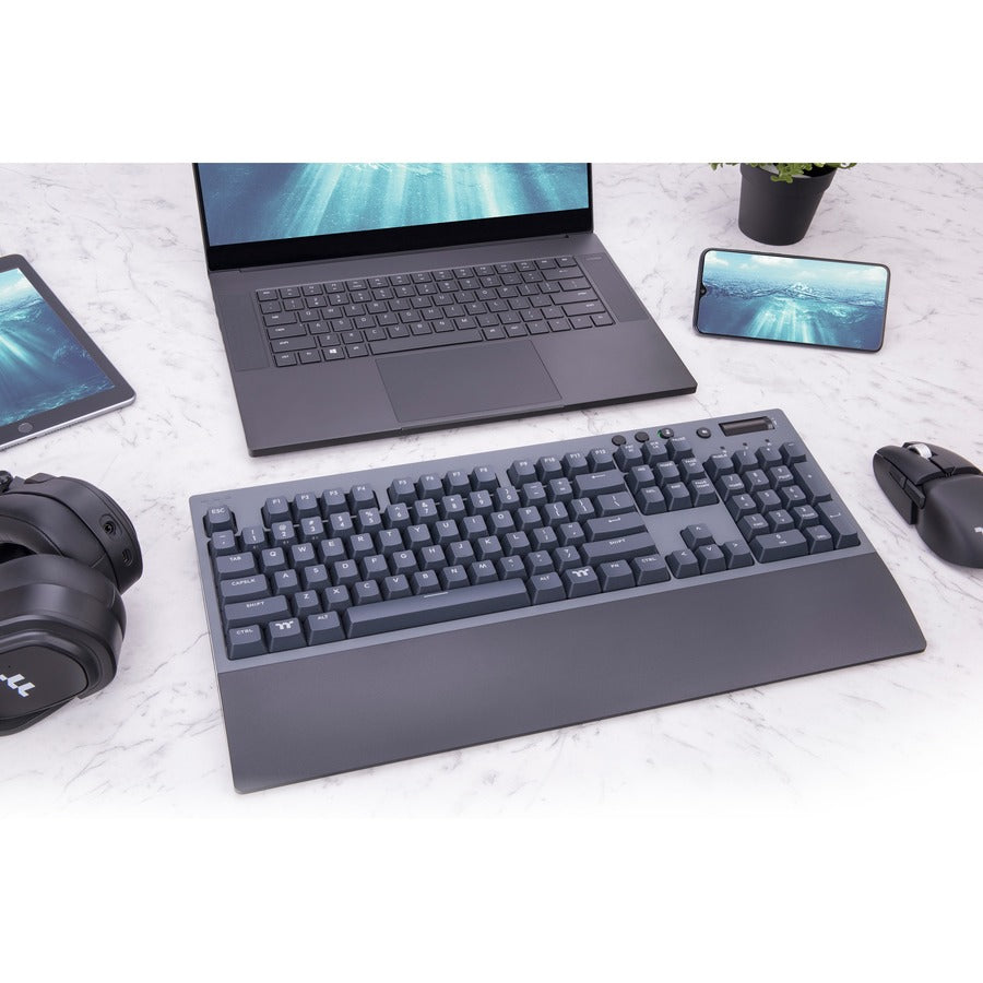 Thermaltake Gkb-Wow-Rdsnus-01 Keyboard Usb + Bluetooth Black, Grey