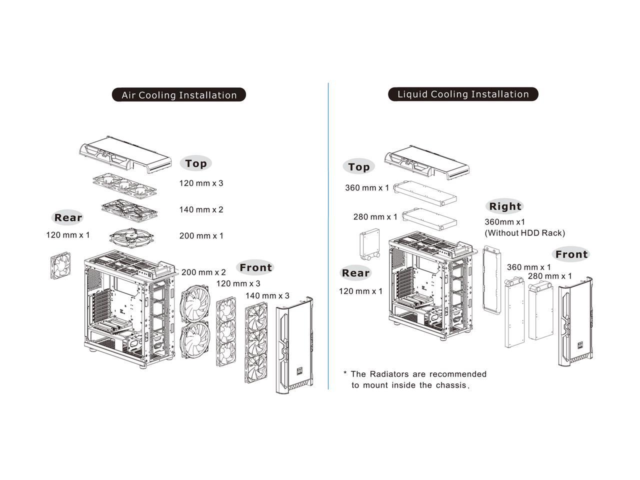 Thermaltake Level 20 Rs Motherboard Sync Argb Atx Mid Tower Gaming Computer Case