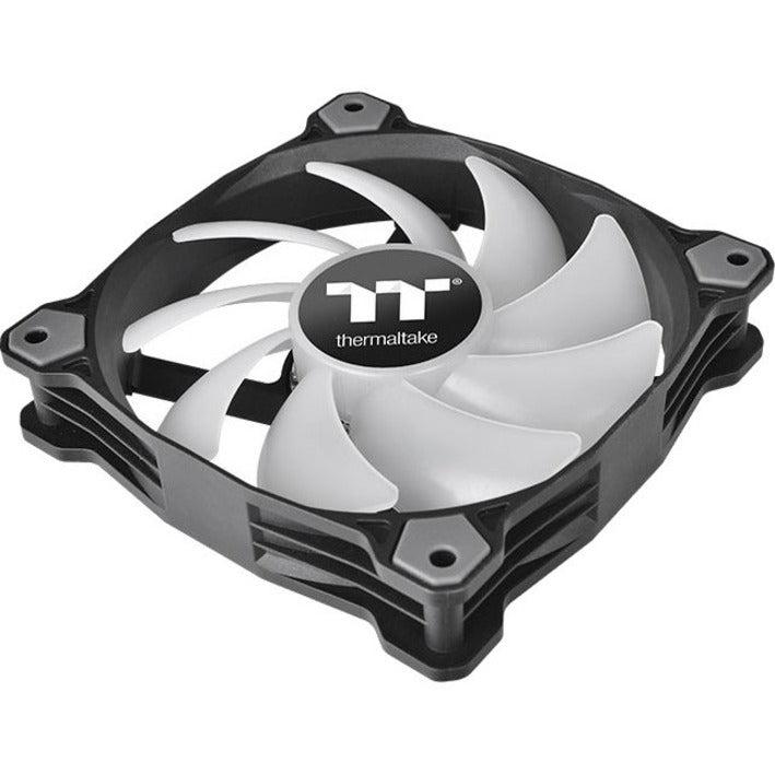 Thermaltake Pure A12 120Mm Green Led Pwm Controlled Hydraulic Bearing High Airflow High Performance Case/Radiator Fan, Cl-F109-Pl12Gr-B