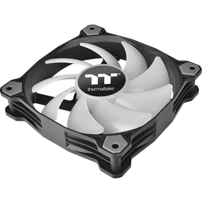 Thermaltake Pure A12 120Mm White Led Pwm Controlled Hydraulic Bearing High Airflow High Performance Case/Radiator Fan, Cl-F109-Pl12Wt-B