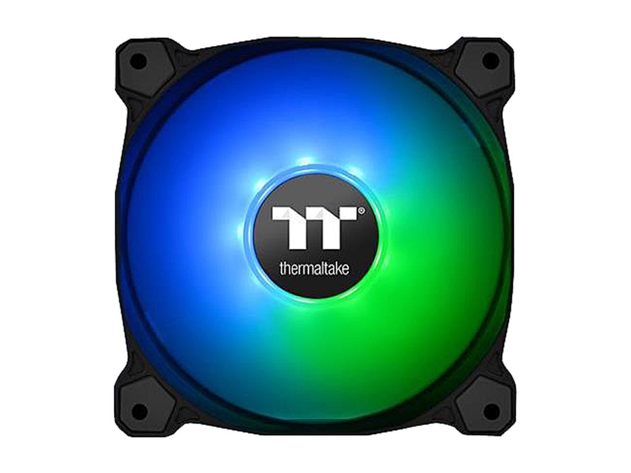 Thermaltake Pure Plus 14 Rgb Radiator Fan Tt Premium Edition Cl-F064-Pl14Sw-A 140Mm Rgb Led Case Fan (3-Fan Pack)