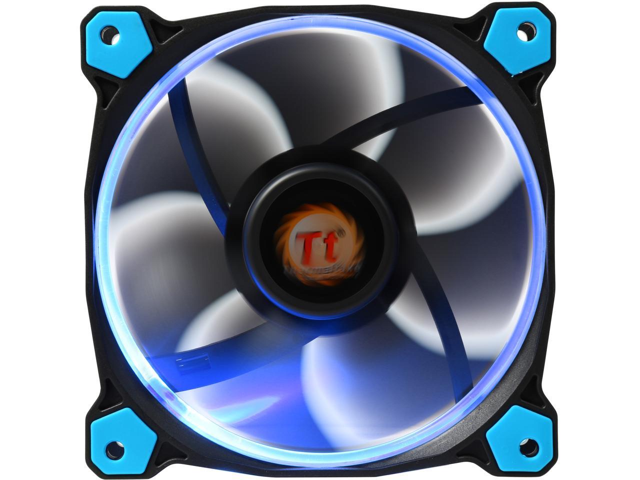 Thermaltake Riing 12 Series High Static Pressure 120Mm Circular Blue Led Ring Case/Radiator Fan Cl-F038-Pl12Bu-A