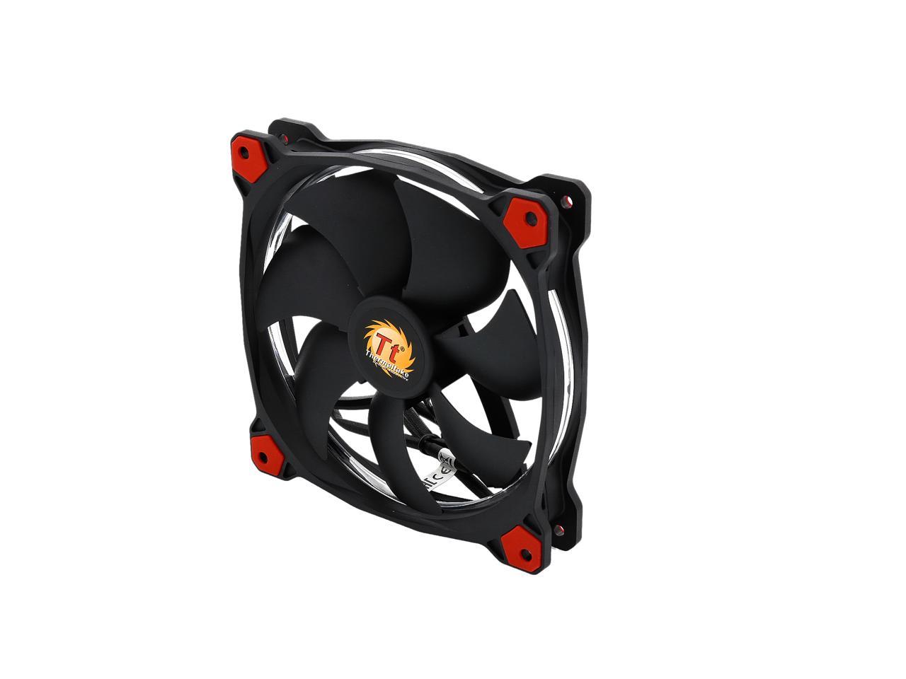 Thermaltake Riing 14 Series High Static Pressure 140Mm Circular Red Led Ring Case/Radiator Fan Cl-F039-Pl14Re-A